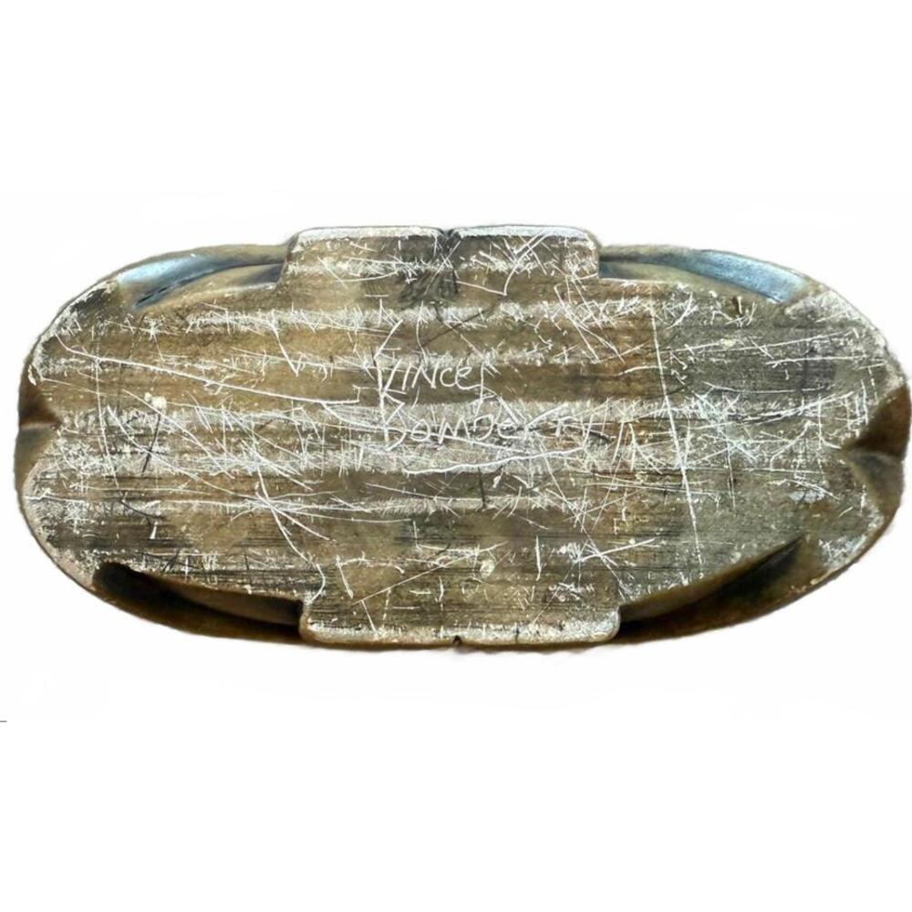 Vince Bomberry Signed Soapstone Hand Carved Decorative Bowl - Picture 4 of 4